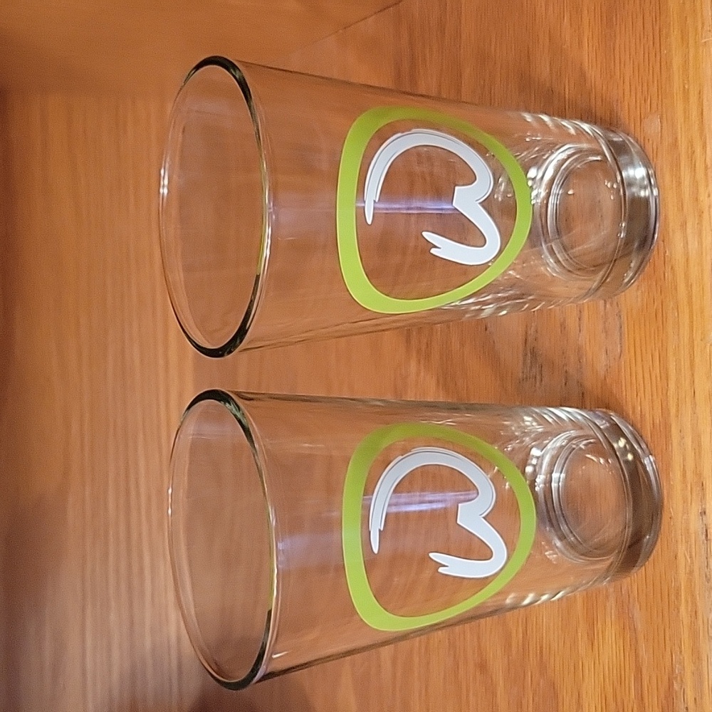 Glasses 2 " Wahlburgers"  made for The Boston Based Restaurant